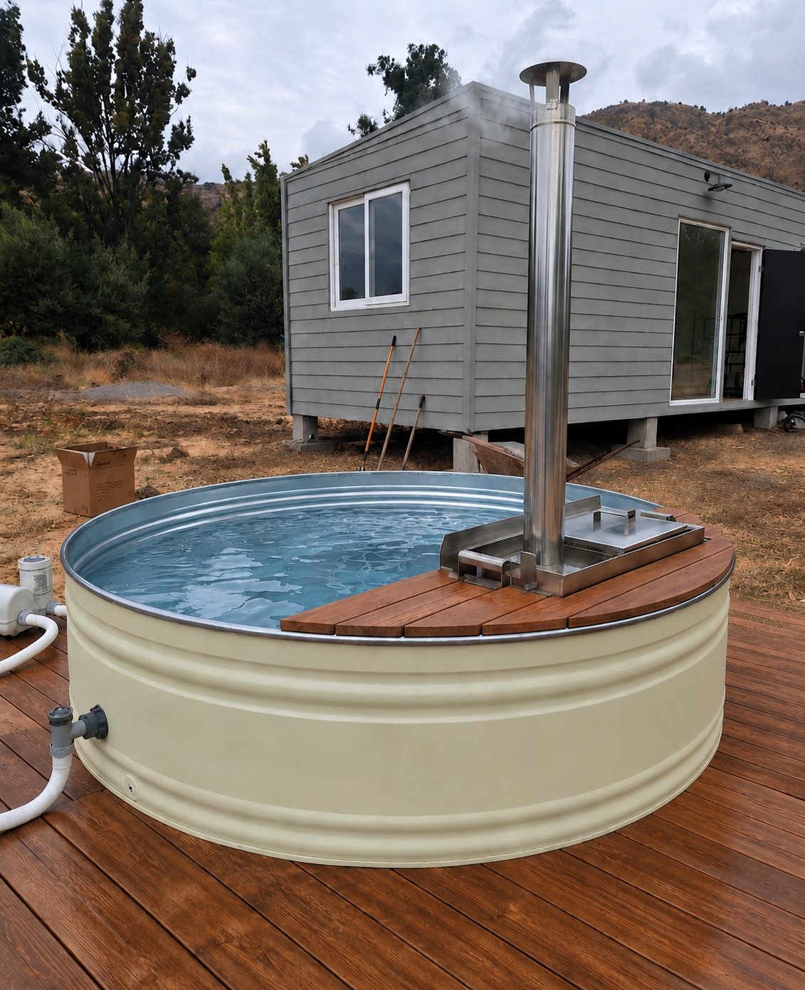 Piscina & Hot Tub Ñahue Dual: Ingeniería y dedicación Superior